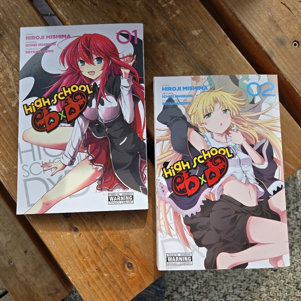 Highschool DxD Volume 1 & Volume 2 Manga